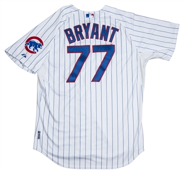 2014 Kris Bryant Game Used Chicago Cubs Home Spring Training Jersey